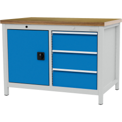 Porte battante L 495 mm pour établi configurable