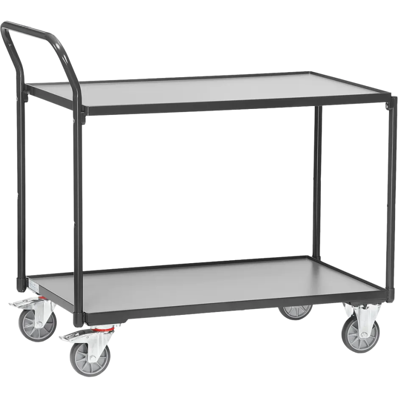 Servante version grise charge 300 kg à dossier de poussée vertical