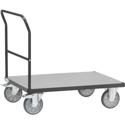 Chariot multifonction à dossier de poussée version grise