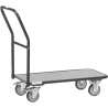 Chariot magasinier 1 plateau version grise