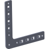 Gousset 235 x 235 mm pour structure profilé Aluminium