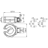 Support pour rangement perceuse visseuse sur panneau perforé