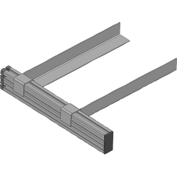 Support UC pour fixation sur traverse alu