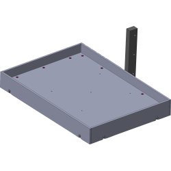 Tablette 3 rives escamotables pour mini gerbeur électrique