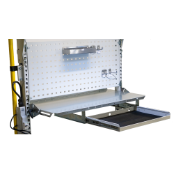 Support clavier sur glissières