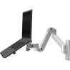 Support PC portable sur bras articulé avec extension de bras pour fixation sur montant