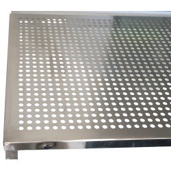 Plateau inox pour salle blanche