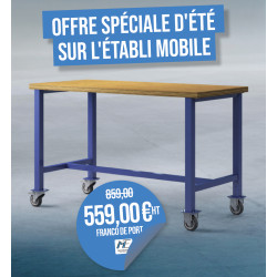 Établi Mobile TM-Classic 1500x700mm | Mécamontage