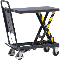 Chariot à plateforme élévatrice 250 kg, plateau 830×500 mm, levée 330 à 910 mm