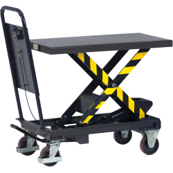 Chariot à plateforme élévatrice 500 à 1 000 kg, plateau 1 010×520 mm, levée jusqu'à 950 mm