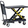 Chariot à plateforme élévatrice 500 à 1 000 kg, plateau 1 010×520 mm, levée jusqu'à 950 mm