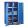 Armoire charge lourde à rayons, tablettes et tiroirs