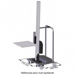 Cotes du mini gerbeur électrique Mécalift