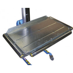 Plateau à rouleaux pour mini gerbeur électrique