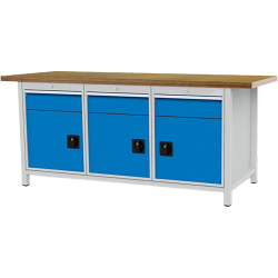 Etabli configurable L 2000 mm 3 bâtis