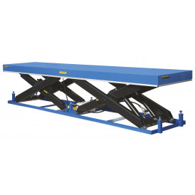 Table élévatrice électrique hydraulique à doubles ciseaux horizontaux