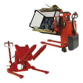 Transpalette et gerbeur basculeur de caisse ergonomique