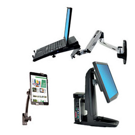 Support ordinateur fixe, portable et tablette