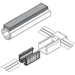 Rail glissière en PVC