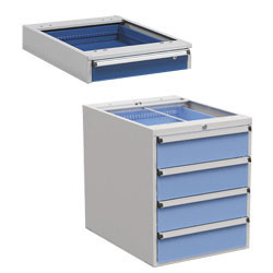 Bloc-tiroirs suspendu L 530 x P 640 mm