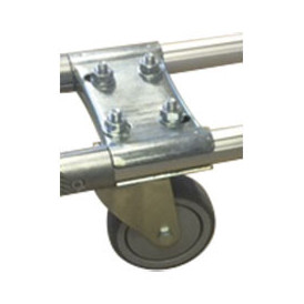 Embase pour tube alu Ø 28 mm
