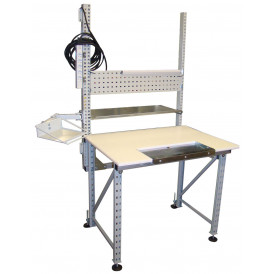 Poste de travail ergonomique hauteur fixe DPAL compatible Treston