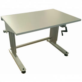 Poste de travail ergonomique hauteur réglable et ajustable par manivelle TPALM250