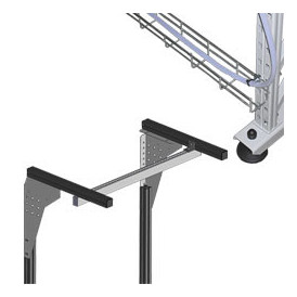 Support éclairage et passage de câble sur profiles aluminium