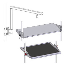 Aménagement frontal - Etagères et supports bacs