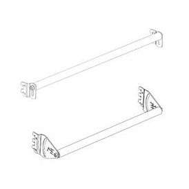 Traverse de fixation pour rayonnage dynamique en montants perforés