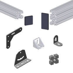Fourniture pour structure d'approvisionnement dynamique en profilés aluminium
