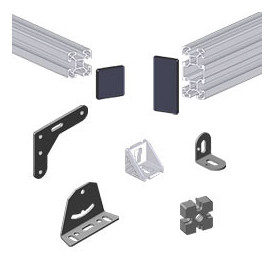 Fournitures pour structures en profilé aluminium