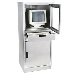 Meuble informatique inox