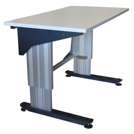 Poste de travail hauteur réglable TPALR cadre aluminium