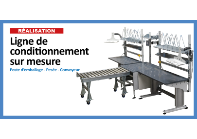 Ligne de conditionnement sur mesure : réalisation Mecamontage image