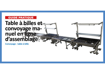 Table à billes et convoyage manuel en ligne d'assemblage image