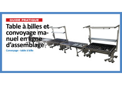 Table à billes et convoyage manuel en ligne d'assemblage